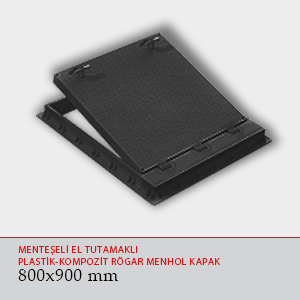 800x900 mm MENTEŞELİ EL TUTAMAKLI PLASTİK-KOMPOZİT RÖGAR MENHOL KAPAK